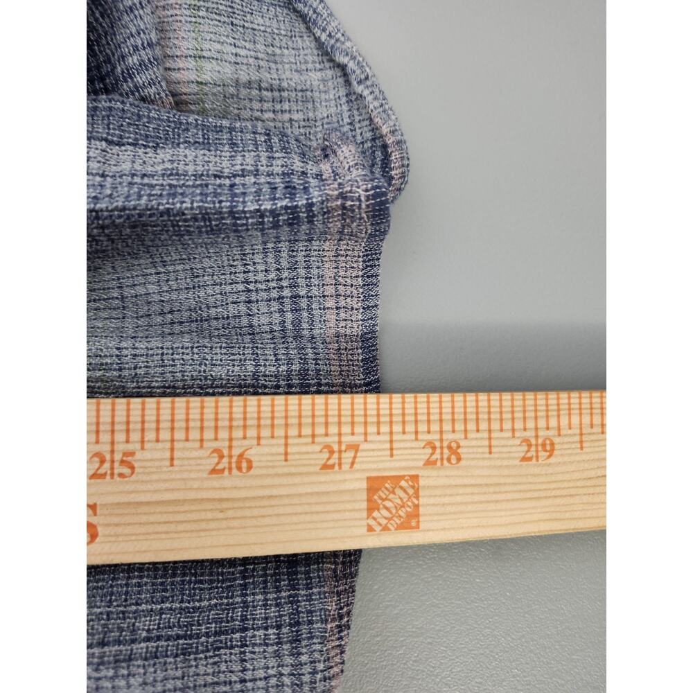 Patagonia Button Front Shirt Mens Medium Blue Plaid Long‎ Sleeve Organic Cotton - Picture 6 of 7